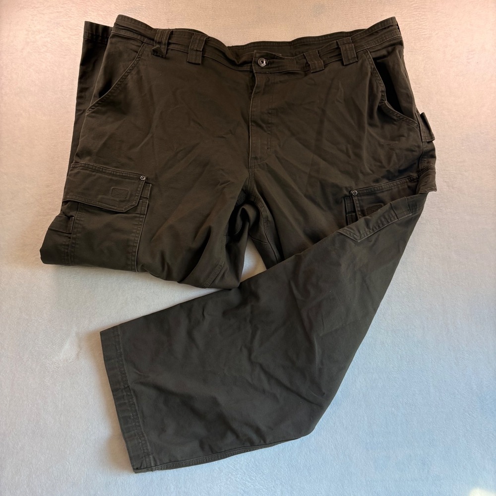 Duluth Trading Co DuluthFlex Fire Hose Relaxed Fit Cargo Pants Olive 44x30